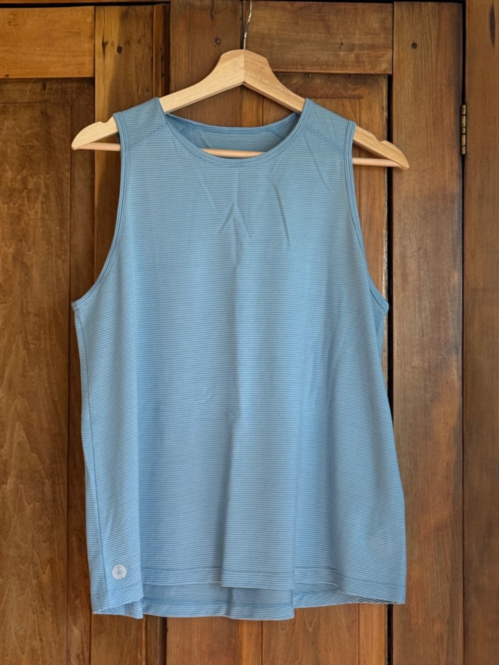 Smartwool Women's Light Blue Waffle-Knit Tank